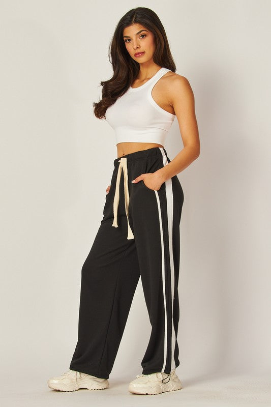 ATHLETIC STRIPED PANTS