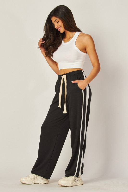 ATHLETIC STRIPED PANTS