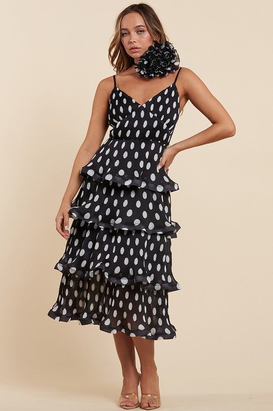 POLKA DOT CHARM MINI DRESS