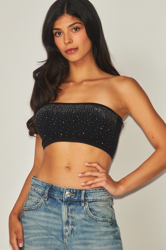 SEAMLESS BLING TUBE TOP