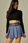 DOUBLE BELTED SCUBA SKIRT