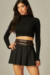 DOUBLE BELTED SCUBA SKIRT