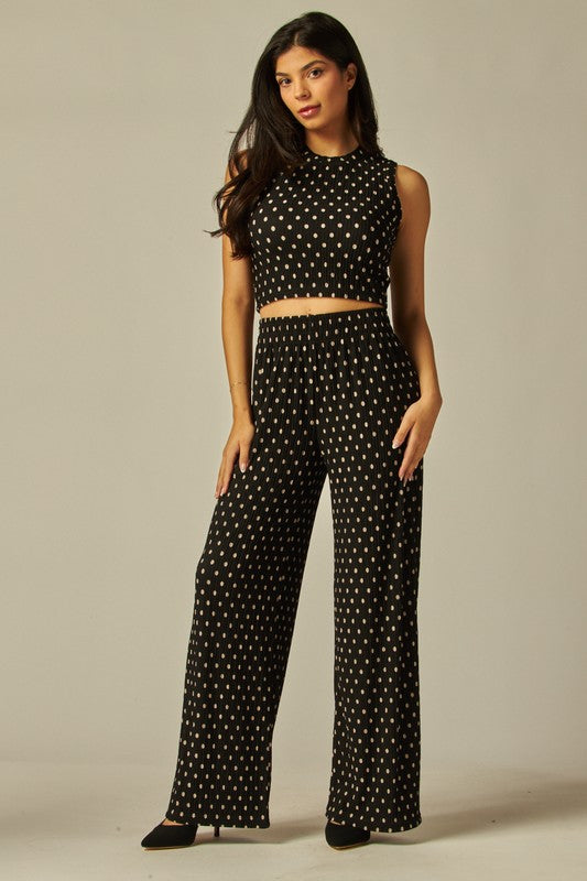 POLKA DOT CRINKLED SET