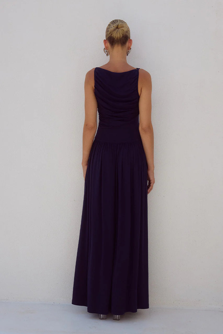 NAVY NALLA MAXI DRESS