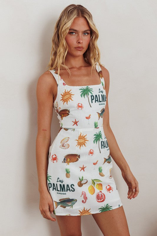 LAS PALMAS VIBE MINI DRESS