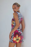 MINI DRESS ALESSIA ZEBRA FLORAL