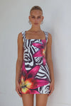 MINI DRESS ALESSIA ZEBRA FLORAL