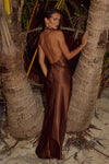 CHOCOLATE BRIGITTE MAXI DRESS