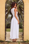 WHITE KIMBA MAXI DRESS