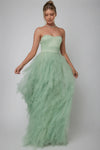 DUSTY SAGE TULLE MAXI