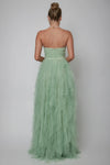 DUSTY SAGE TULLE MAXI