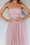 BLUSH TULLE MIDI