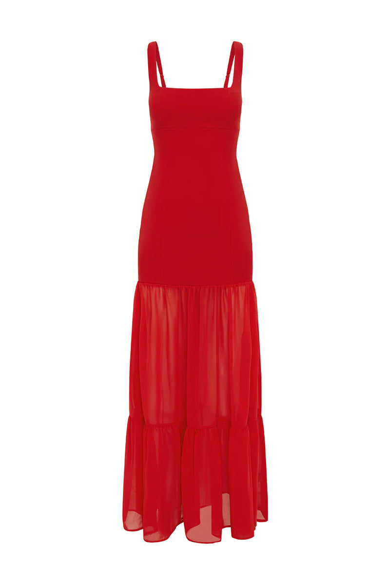 TAHLIA MAXI DRESS RED