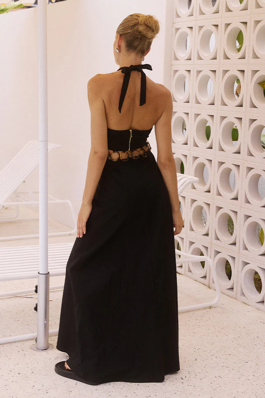 RAFINA MAXI DRESS BLACK